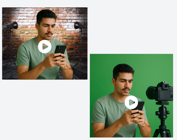 AI green screen alternative for professional videos—remove background without gear for social media, remote work, or video calls