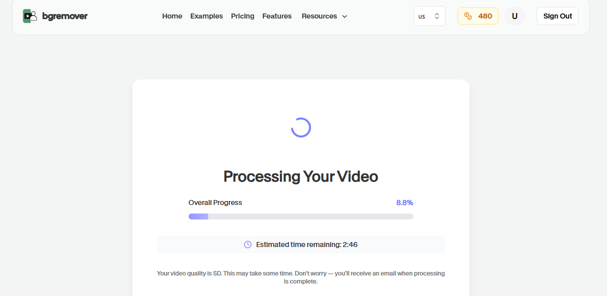 AI Video Background Removal Process