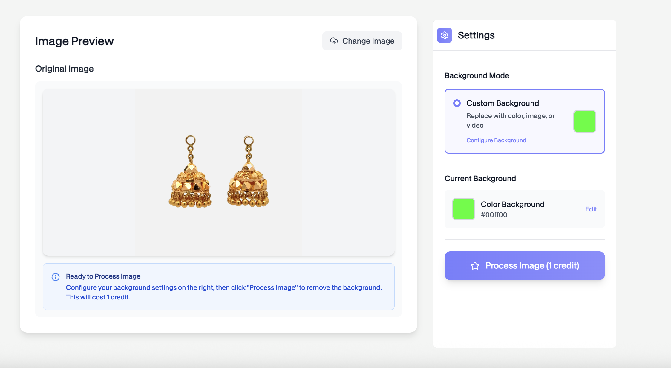 AI Background Removal Process