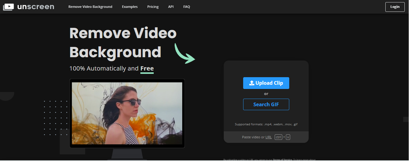 Unscreen Video Background Remover