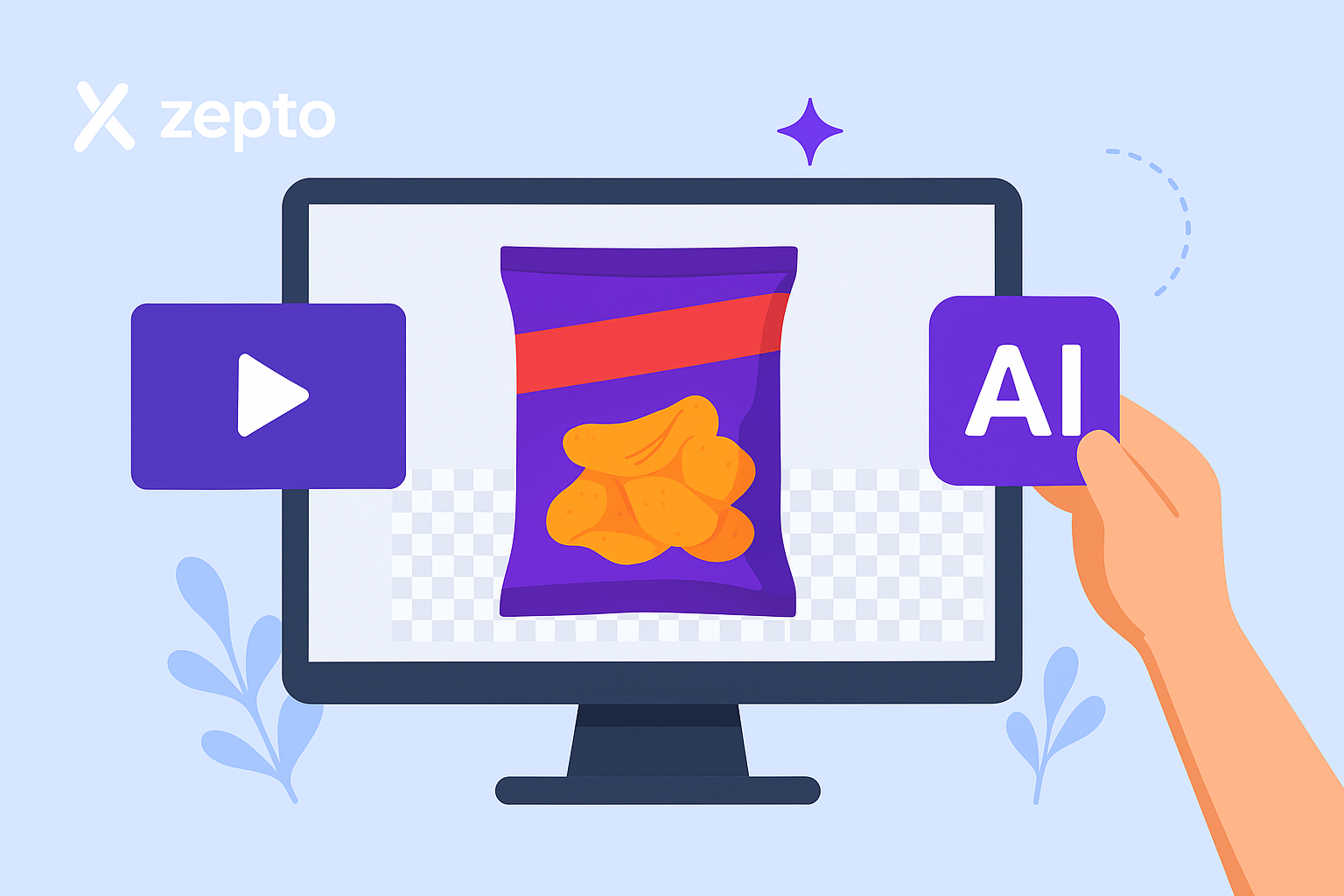 AI Video & image Background Remover for Zepto Product Listings